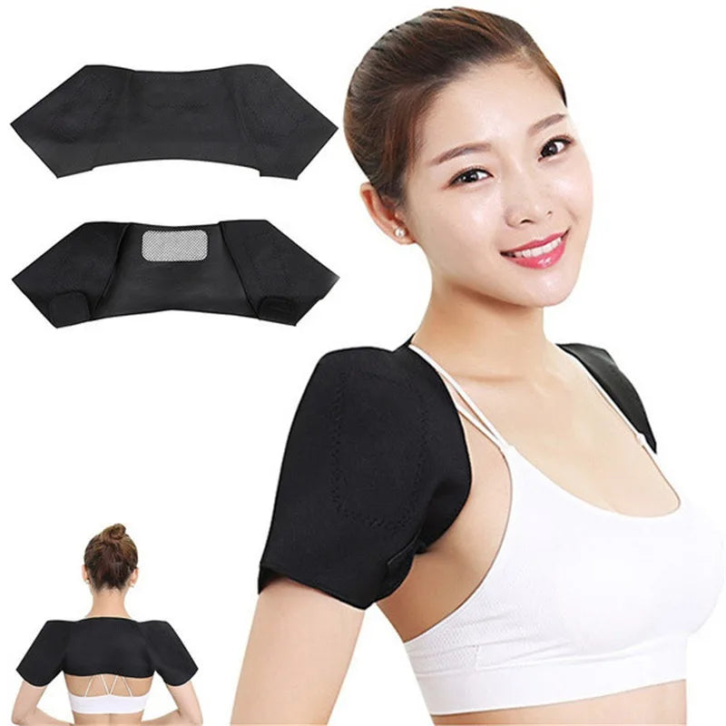 1Pc Tourmaline Self Heating Heat Therapy Pad Unisex Shoulder Protector Belt For Back Muscle Pain Relief Health Care