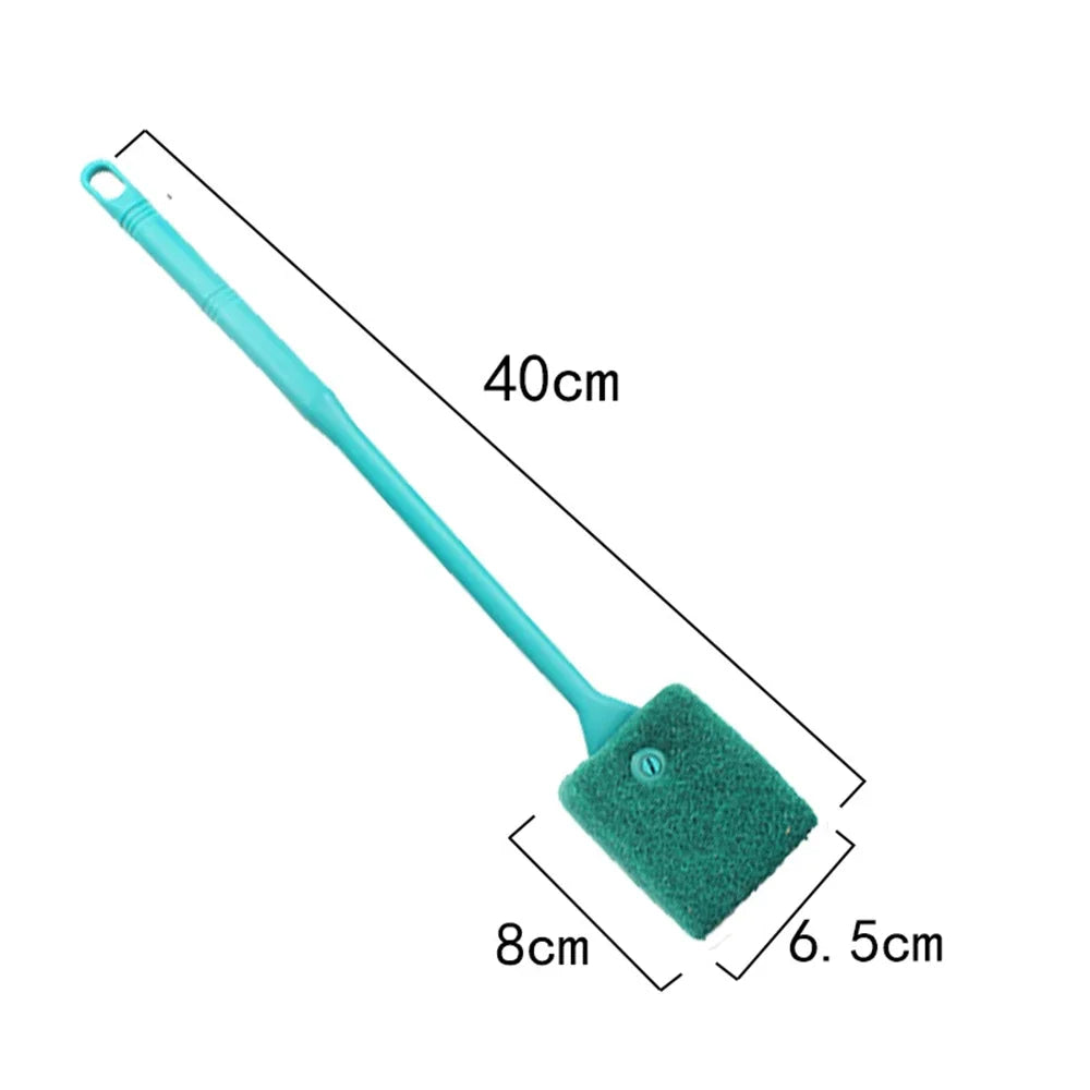 Double Sided Aquarium Algae Scraper Brush for Glass Tanks