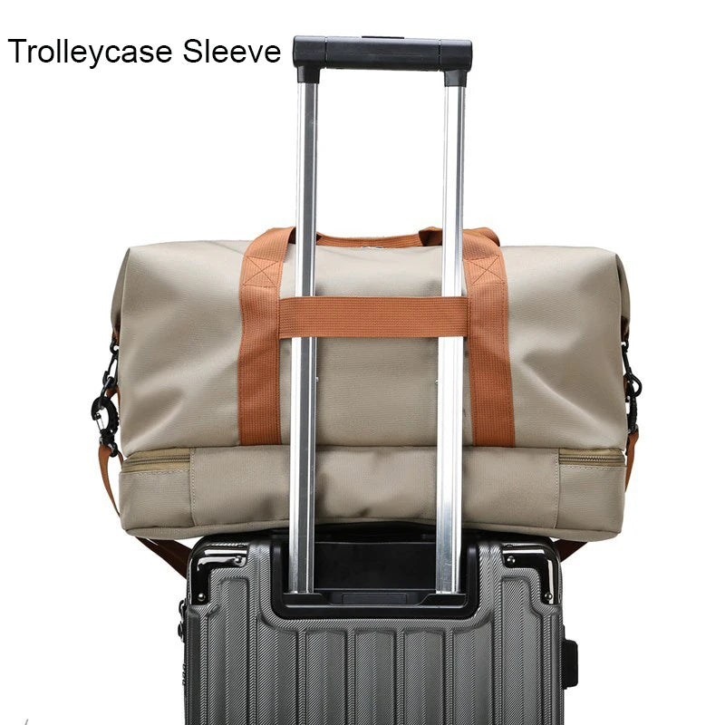 Nylon Travel Gym Bag Unisex Duffle Weekender Carry On