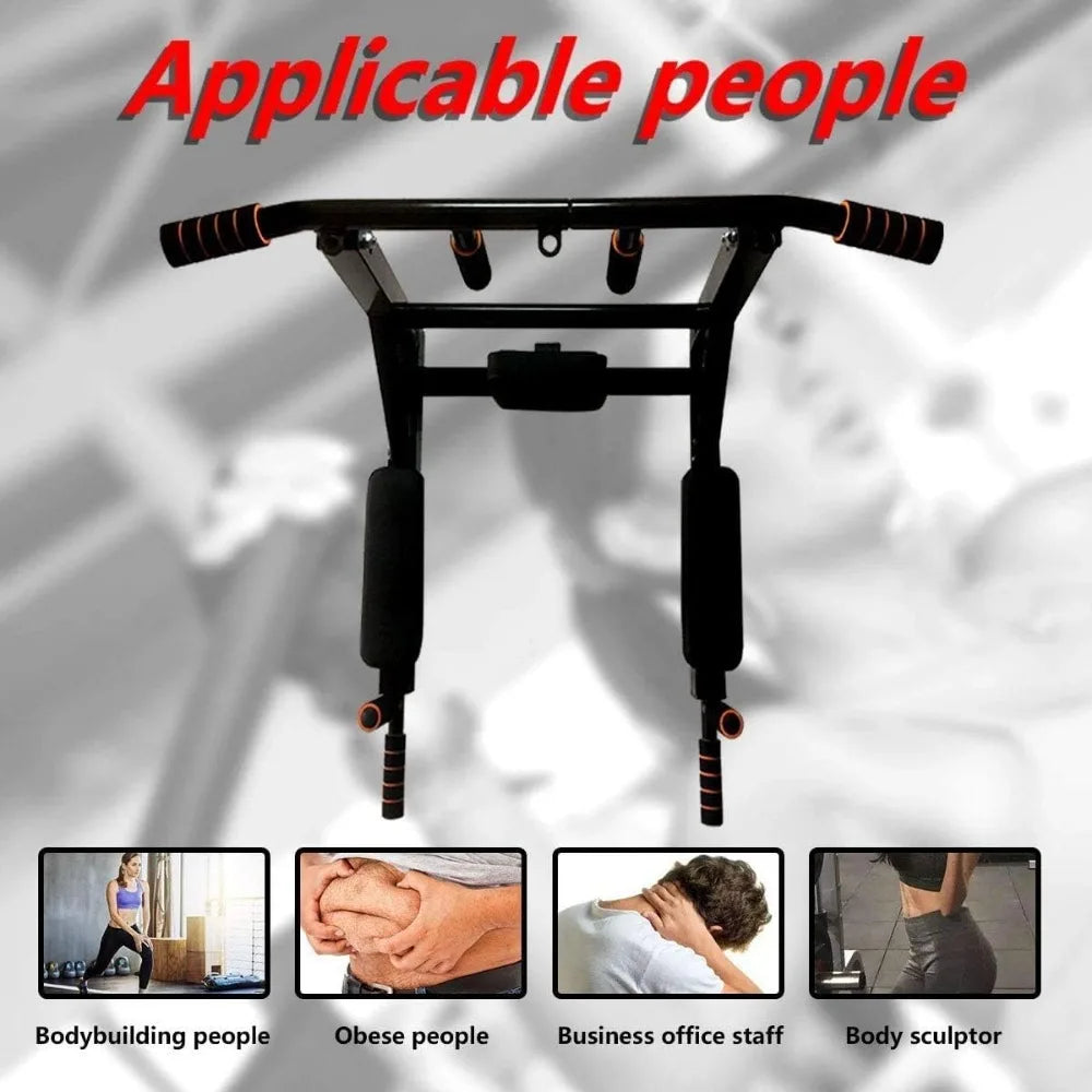 BDL Wall Mounted Pull Up Bar Chin Up Bar Dip Station