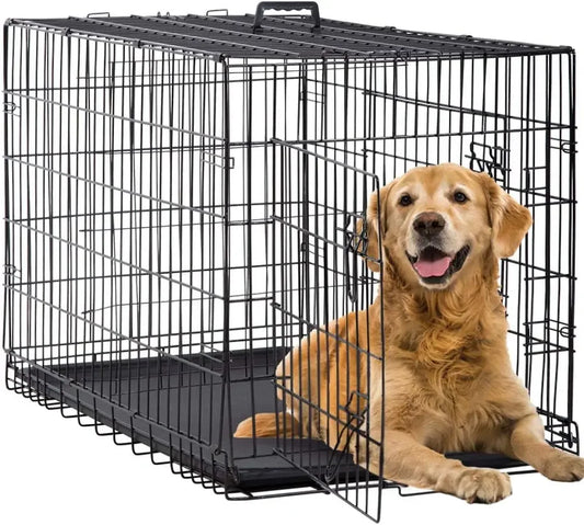42 Inch Folding Metal Wire Dog Crates For Large Dogs