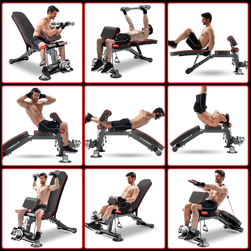 Adjustable Weight Bench For Home Gym Strength Training