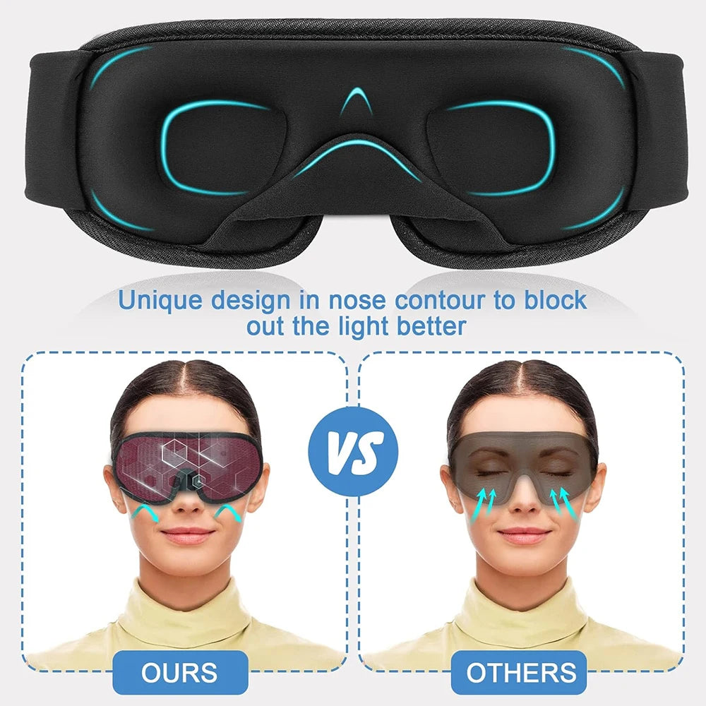 3D Sleeping Mask Blockout Light Eye Mask For Travel
