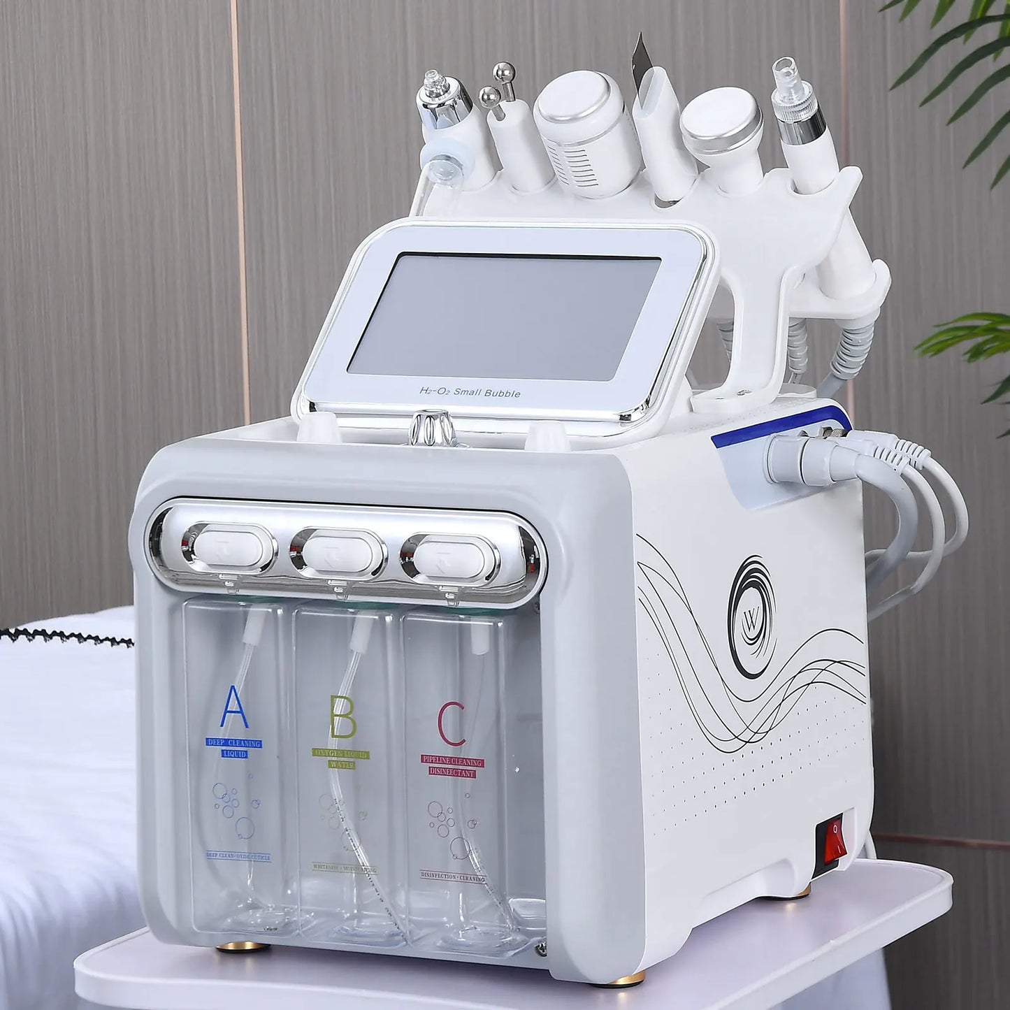 6 In 1 Aqua Peeling Lift Skin Bubble Oxygen Facial Machine