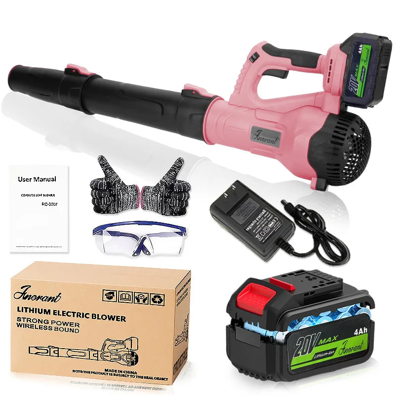 Ultra High Power Cordless Leaf Blower with Battery for Garden Cleaning Leaves Dust Removal and Snow Removal