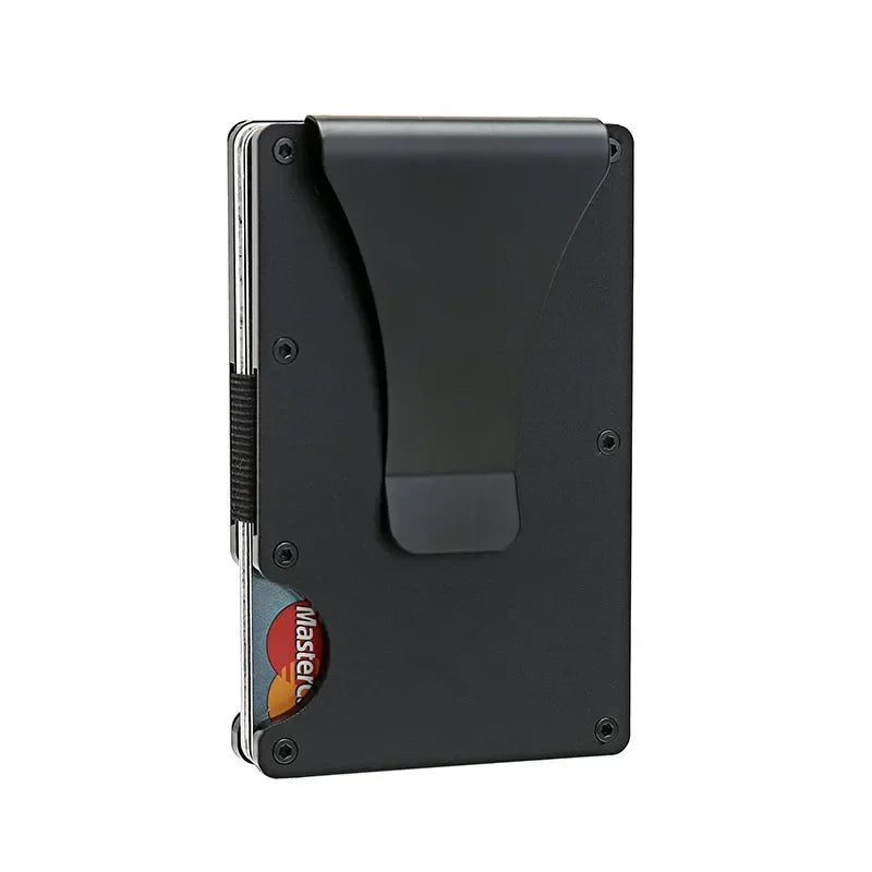 Carbon Fiber Metal Minimalist Slim Card Holder RFID Wallet