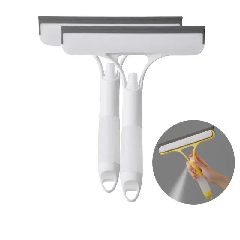 3 In 1 Window Cleaning Squeegee With Spray Bottle Cleaner