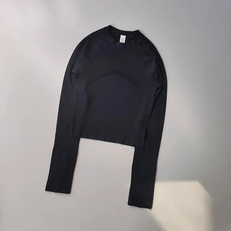 Women's Long Sleeve Yoga Shirt Breathable Quick Dry Top