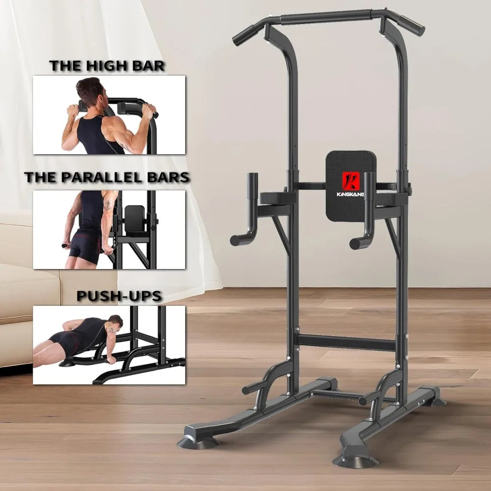 Power Tower Adjustable Height Pull Up And Dip Station