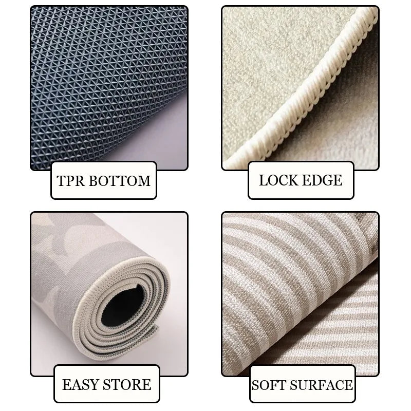 Kitchen Rug TPR Non Slip Footmat Wear Resistant Carpet