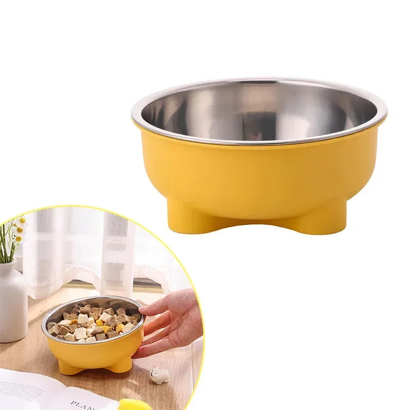 Stainless Steel Pet Dog and Cat Bowl Anti Slip Four Legged