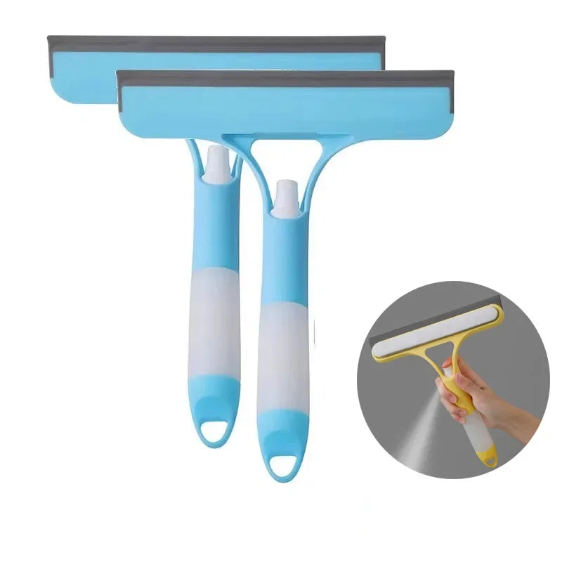 3 In 1 Window Cleaning Squeegee With Spray Bottle Cleaner