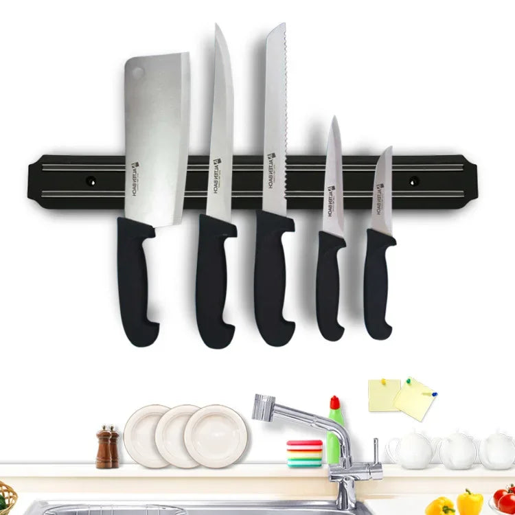 1Pc Magnetic Knife Strip Steel Knife Bar Holder For Kitchen Utensils Tools Rack Maximize Counter Space