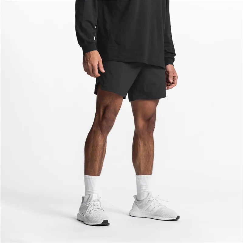 Mens Summer Running Shorts Quick Dry Gym Fitness Shorts