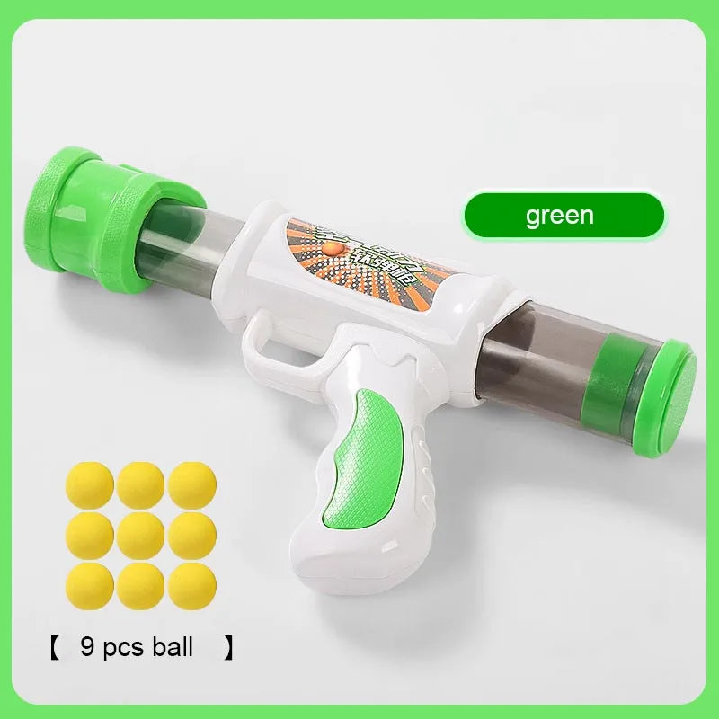 Launch Training Cat Toys Interactive Shooter Gun Teaser Plush Ball Cats Creative Games Stretch Pompoms Gato Supplies