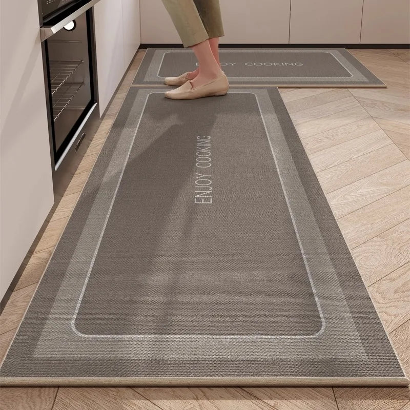 Kitchen Rug TPR Non Slip Footmat Wear Resistant Carpet
