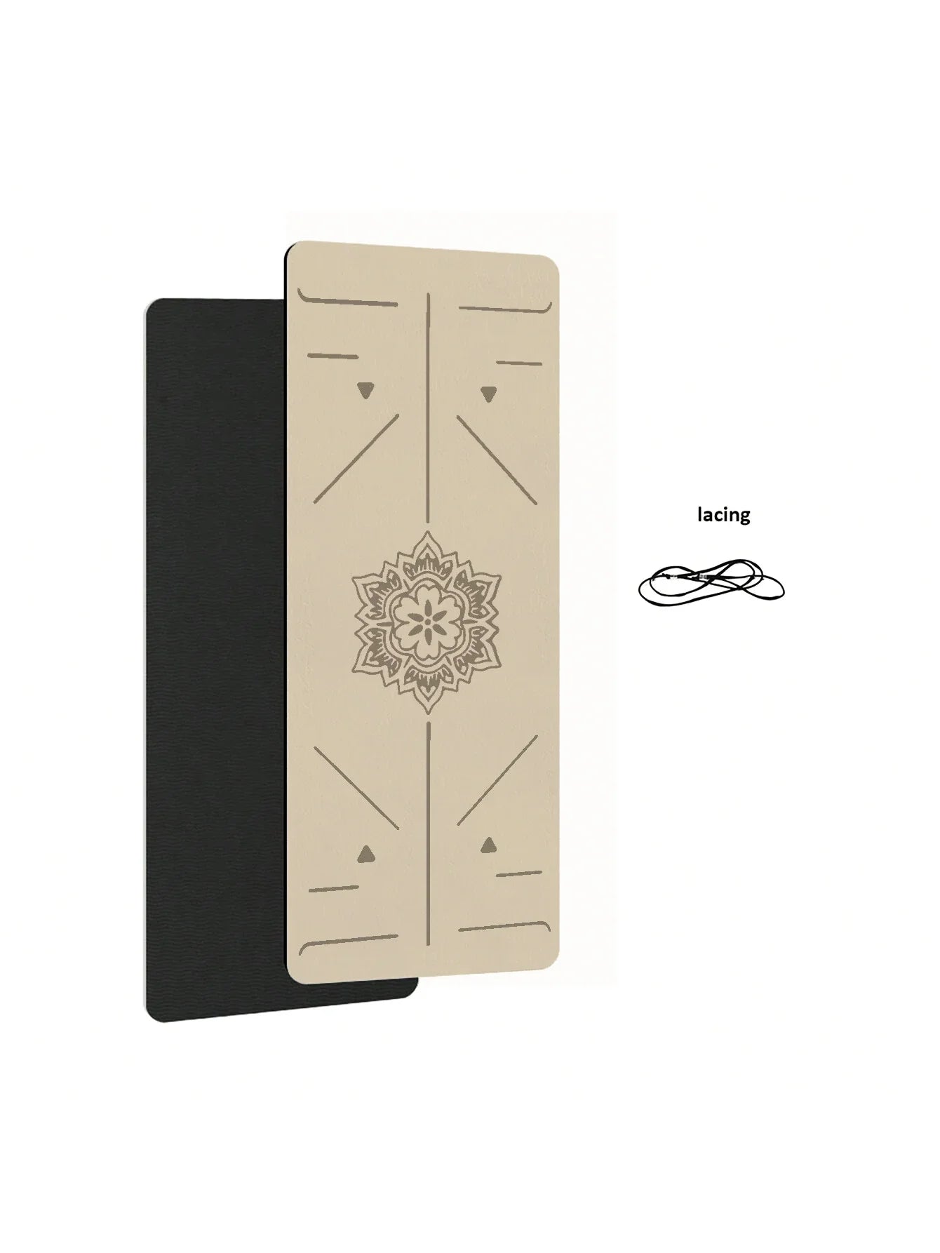 TPE Yoga Mat Non Slip Home Fitness Mat 6mm 180x57cm