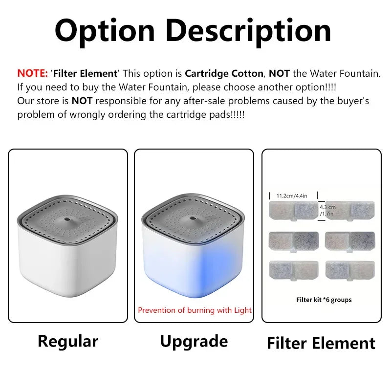 3L Cat Water Fountain Auto Recirculate Large USB Dispenser