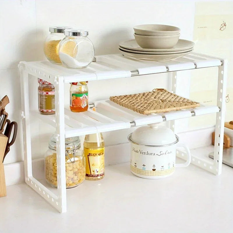 Expandable Stainless Steel Kitchen Sink Storage Rack