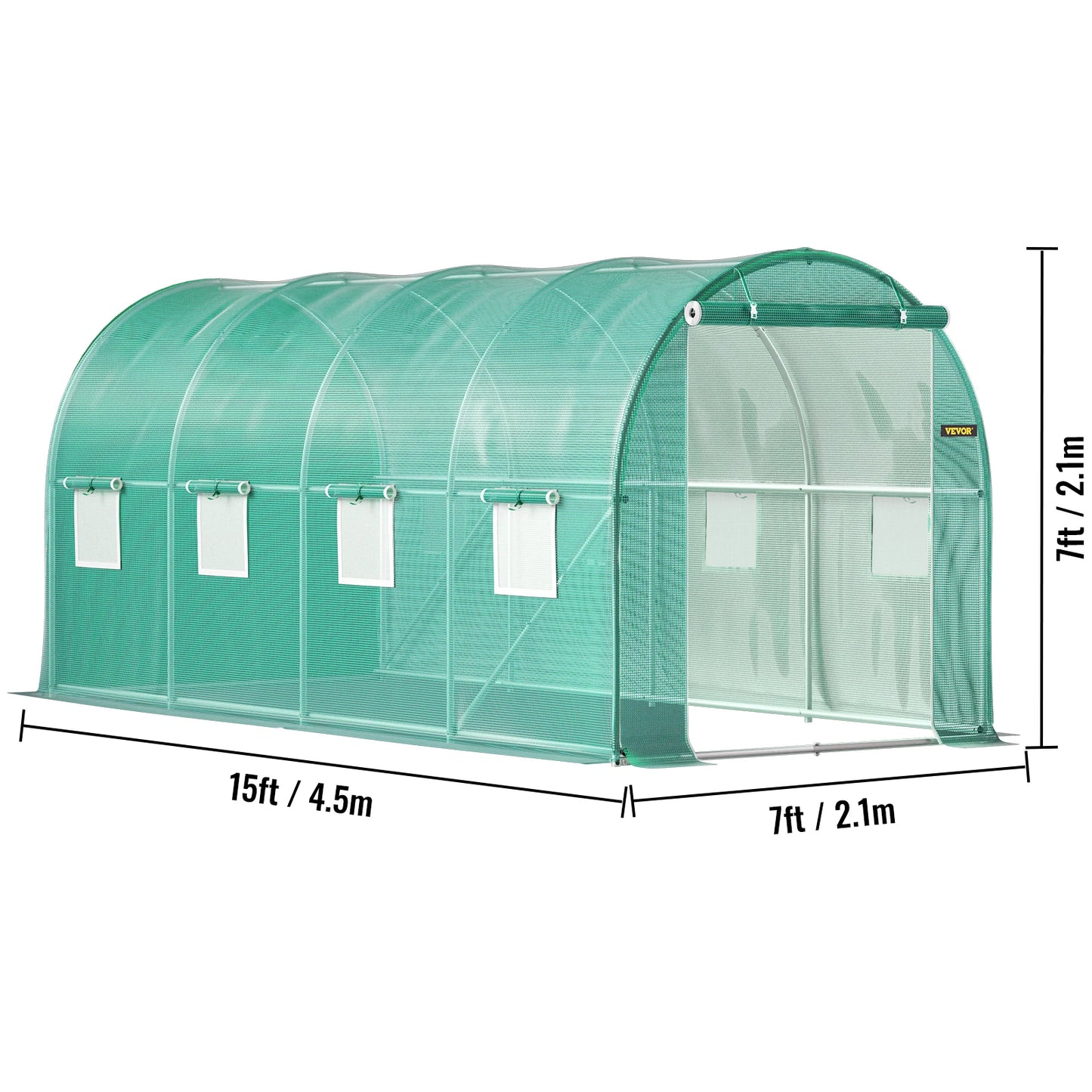 VEVOR Walk In Tunnel Greenhouse With Waterproof Cover