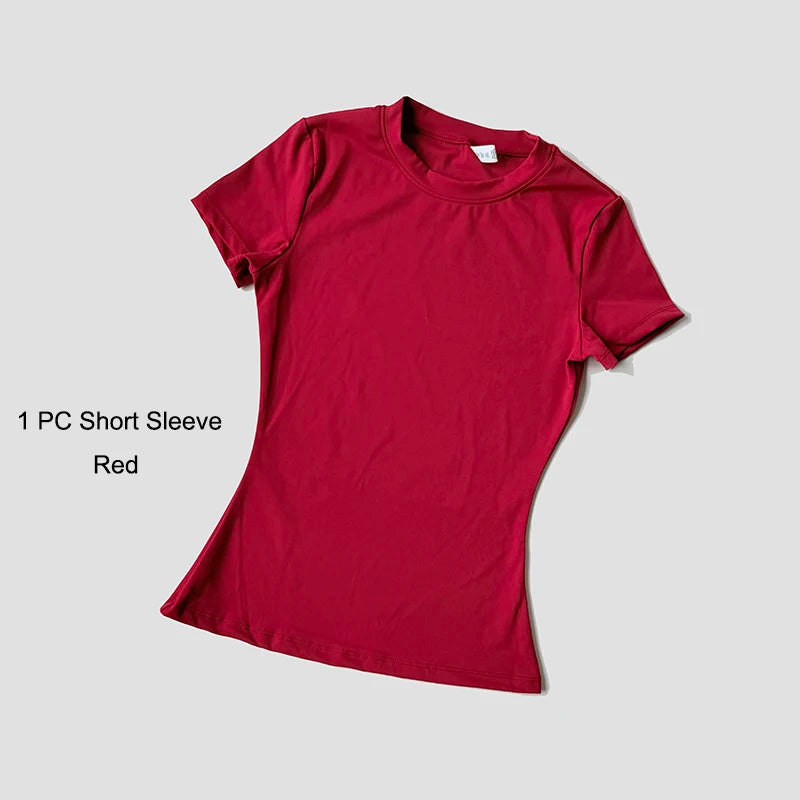 Womens Seamless Knitted Yoga Set Gym Wear Crop Top Pro