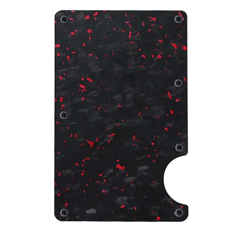 Carbon Fiber Metal Minimalist Slim Card Holder RFID Wallet