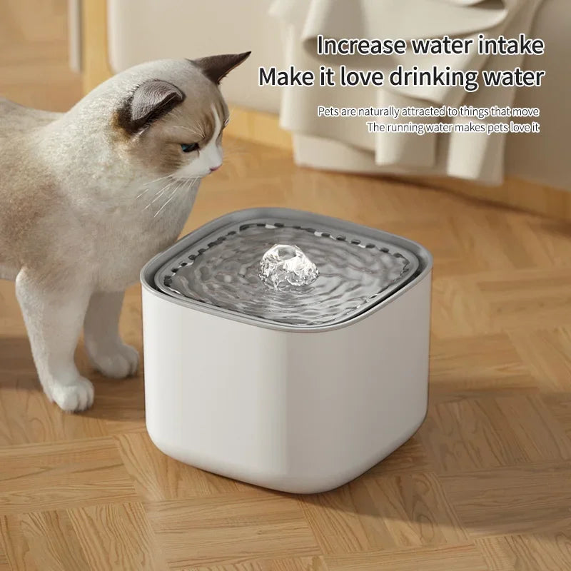 3L Cat Water Fountain Auto Recirculate Large USB Dispenser
