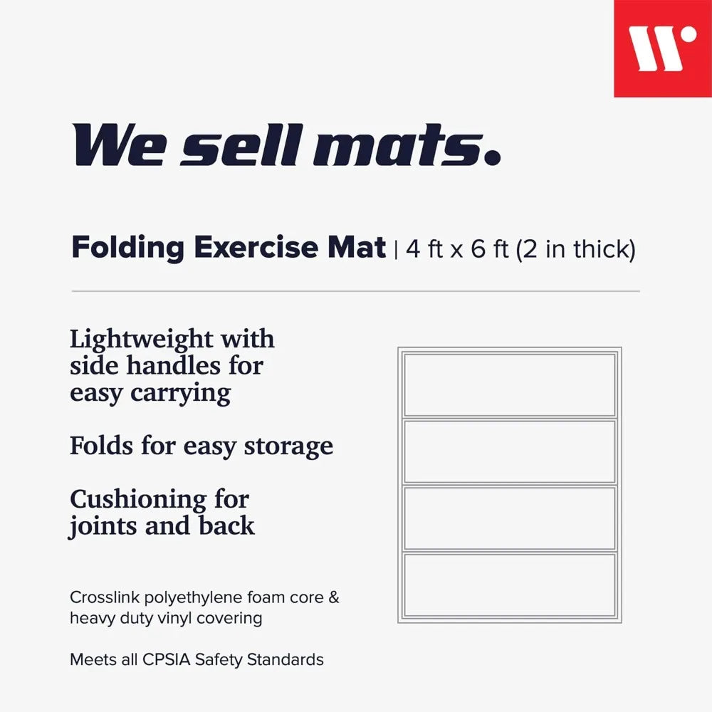 4 Foot by 6 Foot Home Workout Mat Lightweight Cardio