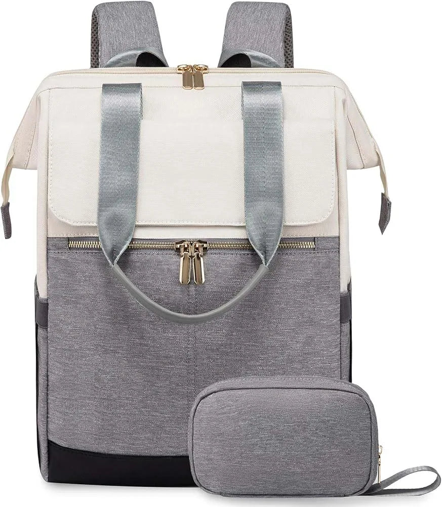 Cream Colored Womens Travel Laptop Backpack Softback Large Capacity 36 To 55 L For Cross Border Travel