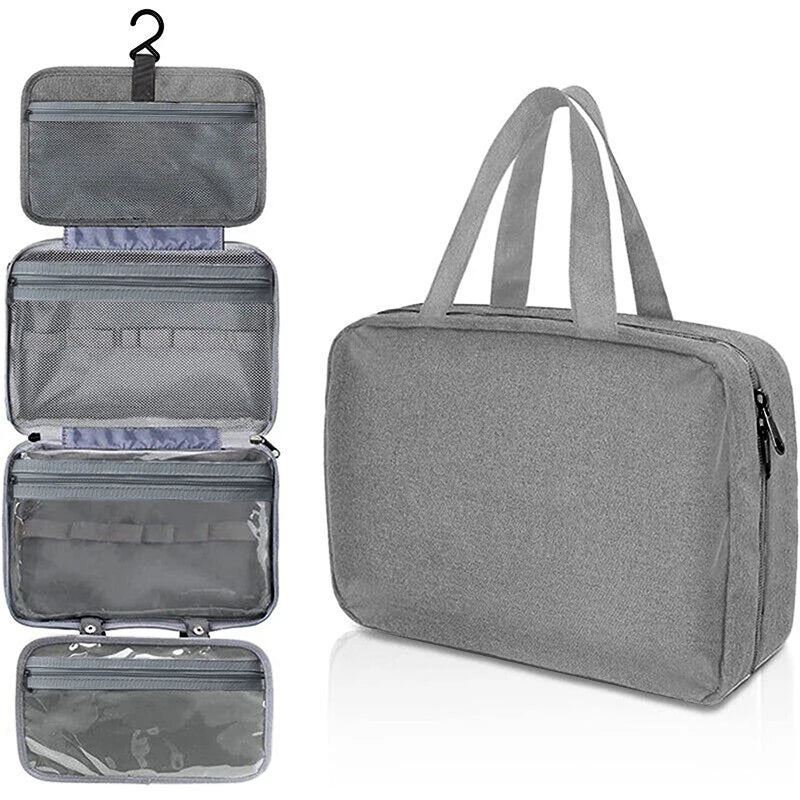 Travel Hanging Toiletry Bag Waterproof Cosmetic Storage Wet Dry Separated Organizer For Bathroom And Travel