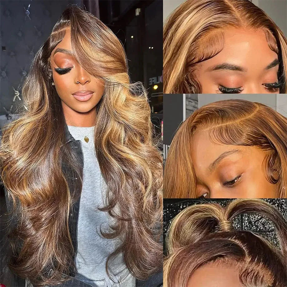 Body Wave Ombre Lace Front Wig 30 32 Inch Remy Hair