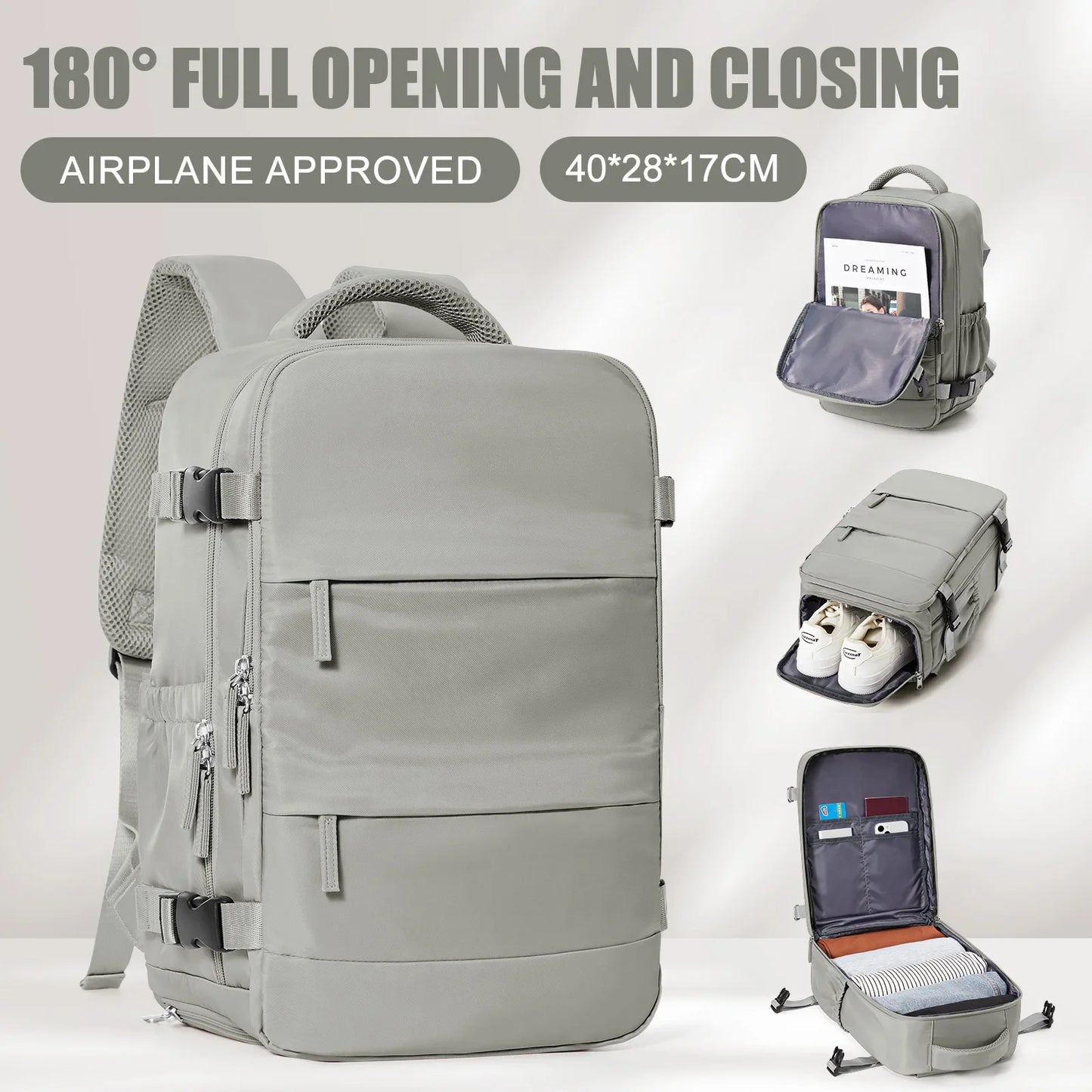 Unisex Ryanair Hand Luggage Backpack 40x20x25 Cm Waterproof Carry On Business Laptop Bag For Travel And College
