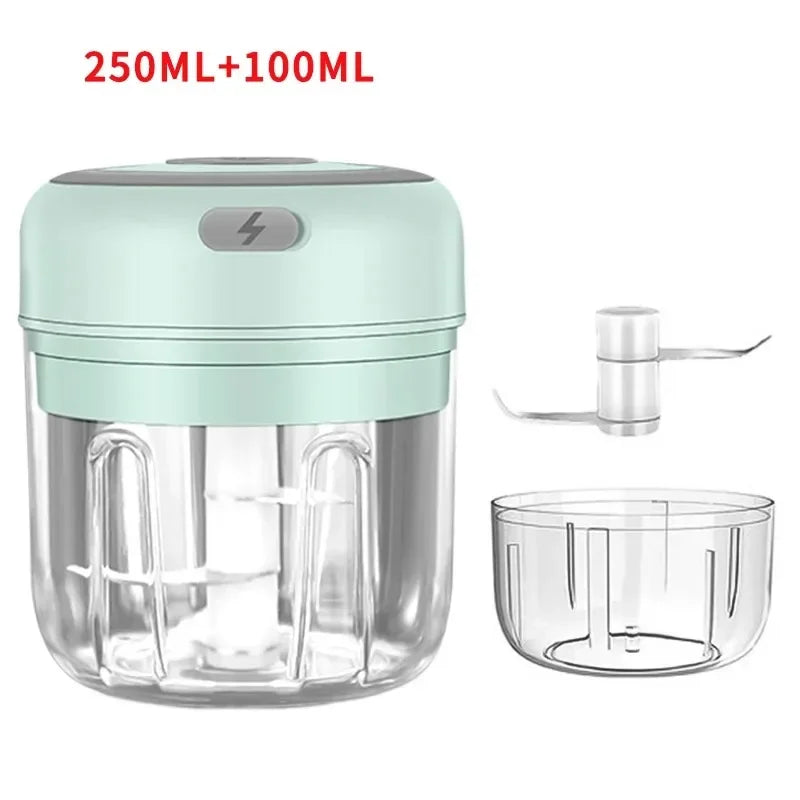 250ml Electric Garlic Chopper Meat Grinder Garlic Masher