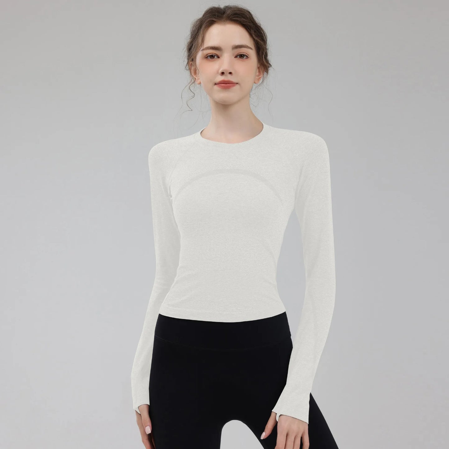 Women's Long Sleeve Yoga Shirt Breathable Quick Dry Top