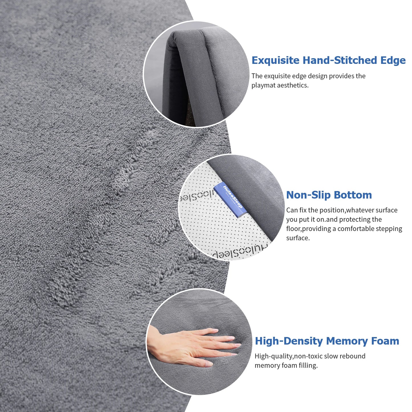 Floor Carpet 3cm Thick Memory Foam Playpen Mat Non Slip