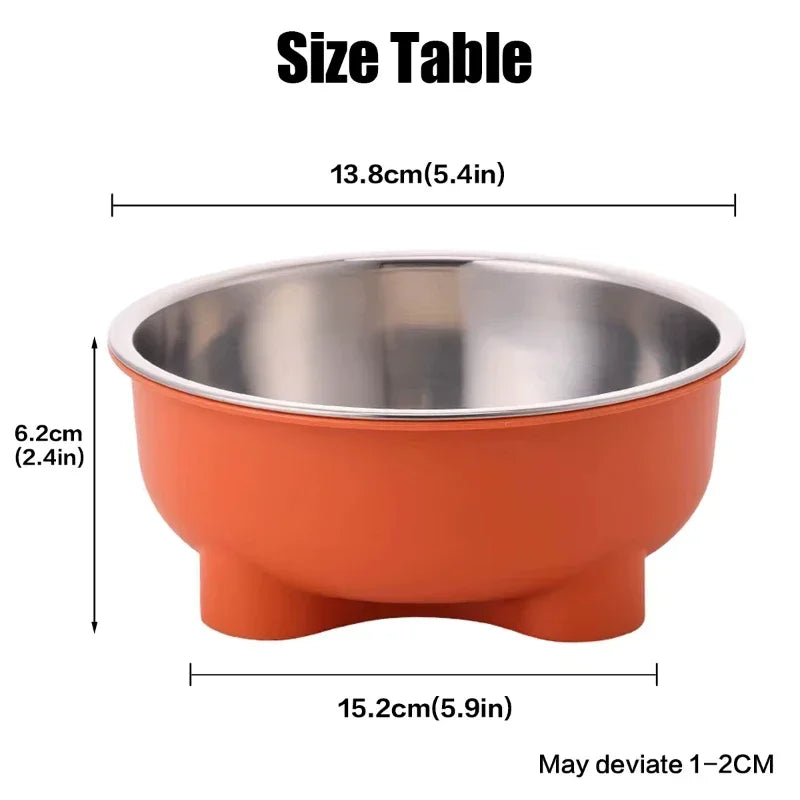 Stainless Steel Pet Dog and Cat Bowl Anti Slip Four Legged
