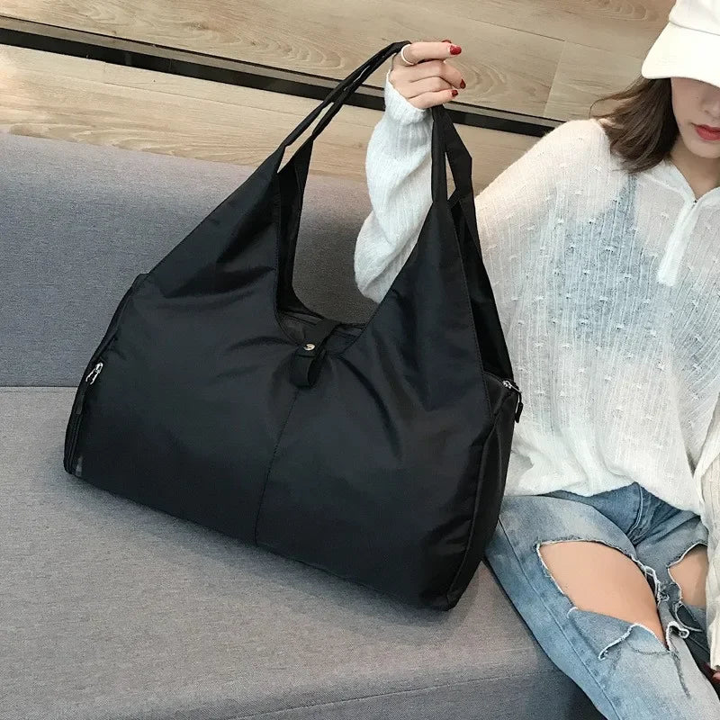 Yoga Mat Bag With Dry Wet Separation And Independent Shoes Storage Pocket Shoulder Strap For Gym Fitness Travel Duffle