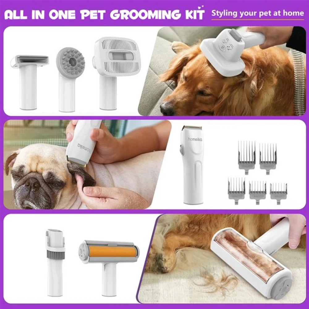 Homeika Dog Grooming Kit 3L Vacuum With 99 Pet Hair Suction