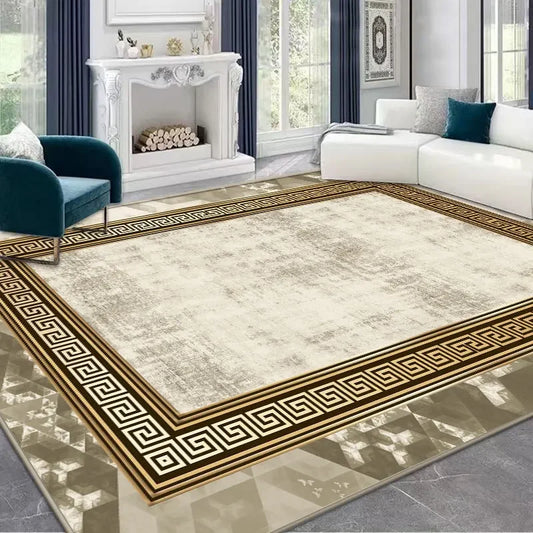 Light Luxury Anti Slip Bedside Rug Living Room Washable