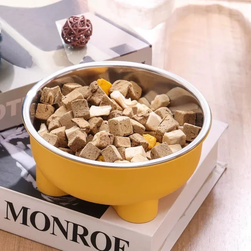 Stainless Steel Pet Dog and Cat Bowl Anti Slip Four Legged