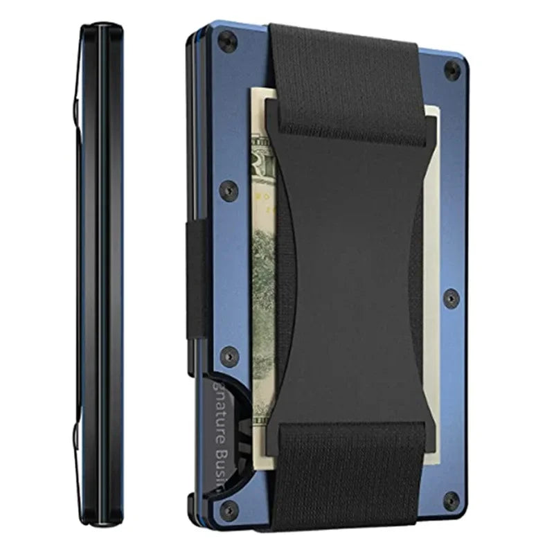 Carbon Fiber Metal Minimalist Slim Card Holder RFID Wallet