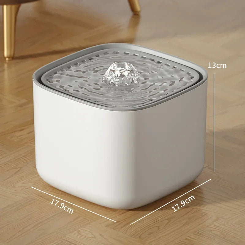 3L Cat Water Fountain Auto Recirculate Large USB Dispenser
