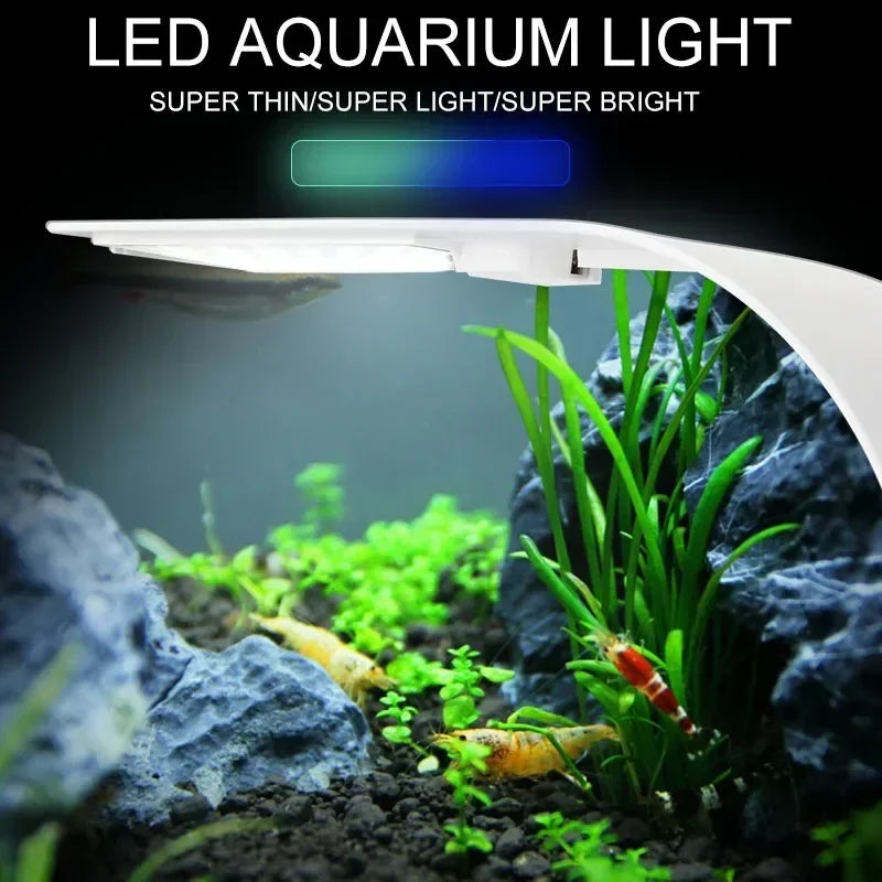 Super Slim LED Aquarium Clip On Light For Plants 5W 10W 15W