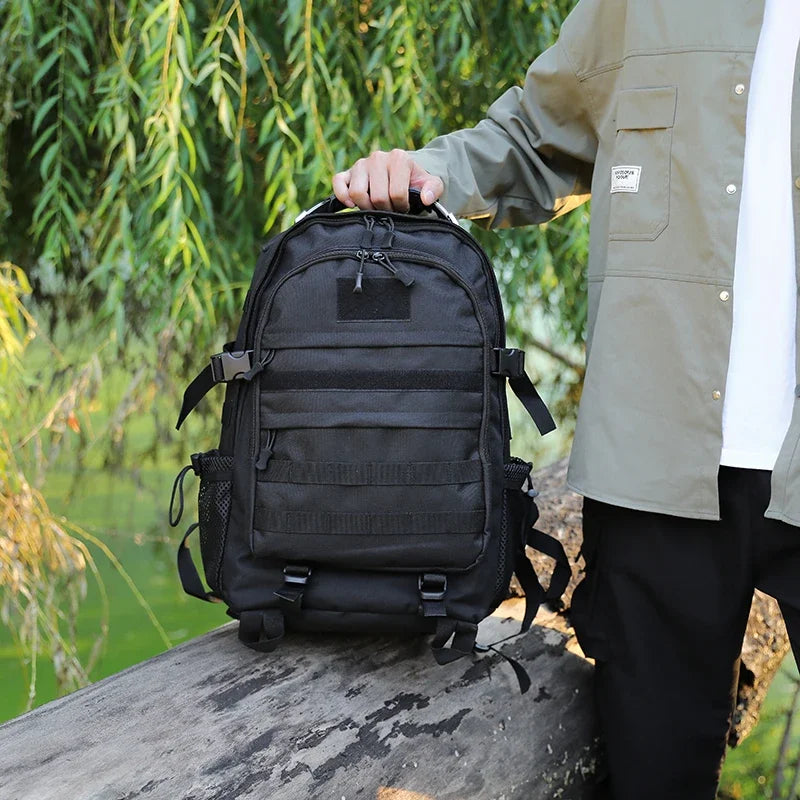 Large Capacity Hiking Backpack For Outdoor Adventures And Travel With Multiple Compartments 20 To 35 Liter Oxford
