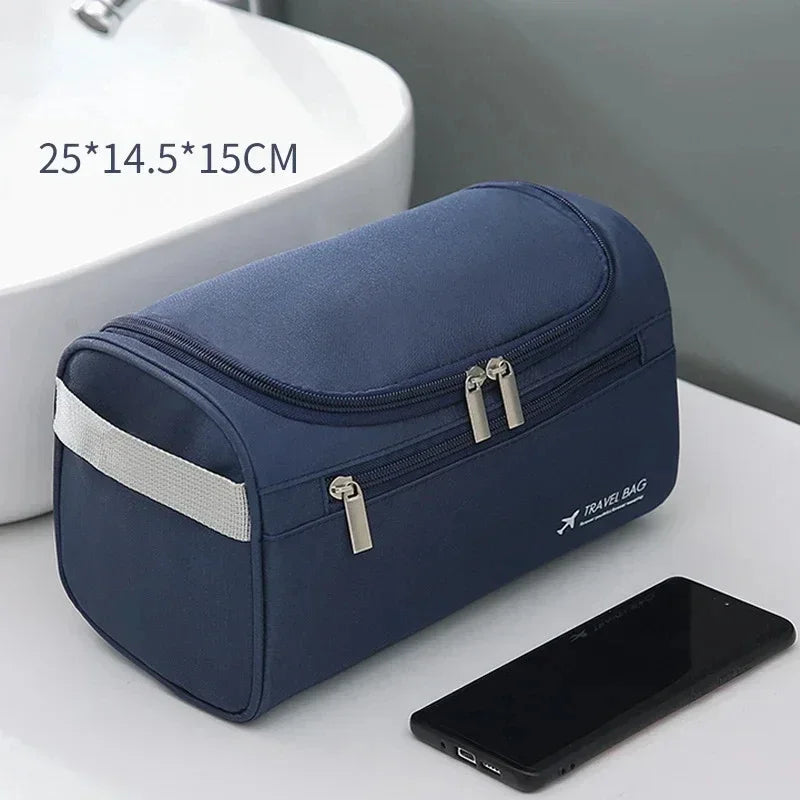 PU Leather Toiletry Bag for Men and Women Dopp Kit Hanging Travel Toiletry Bag Large Cosmetic Bag