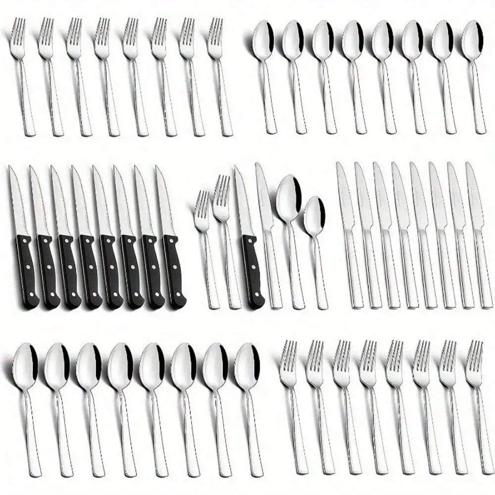 Stainless Steel Silverware Set for Kitchen Dishwasher Safe
