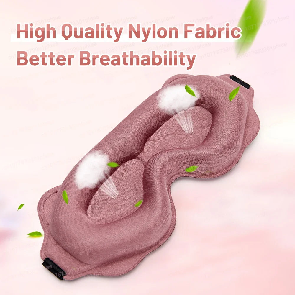 3D Sleep Mask Sleep Aid Eye Mask Block Out Light Travel