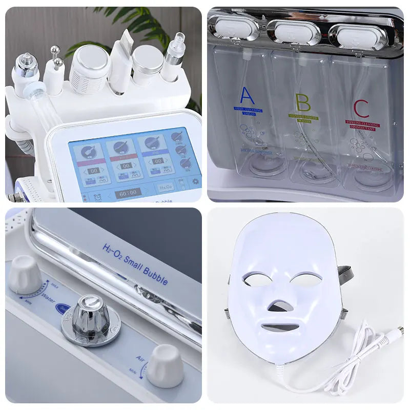 7 In 1 H2O2 Skin Cleansing Hydrofacial Machine Home Use