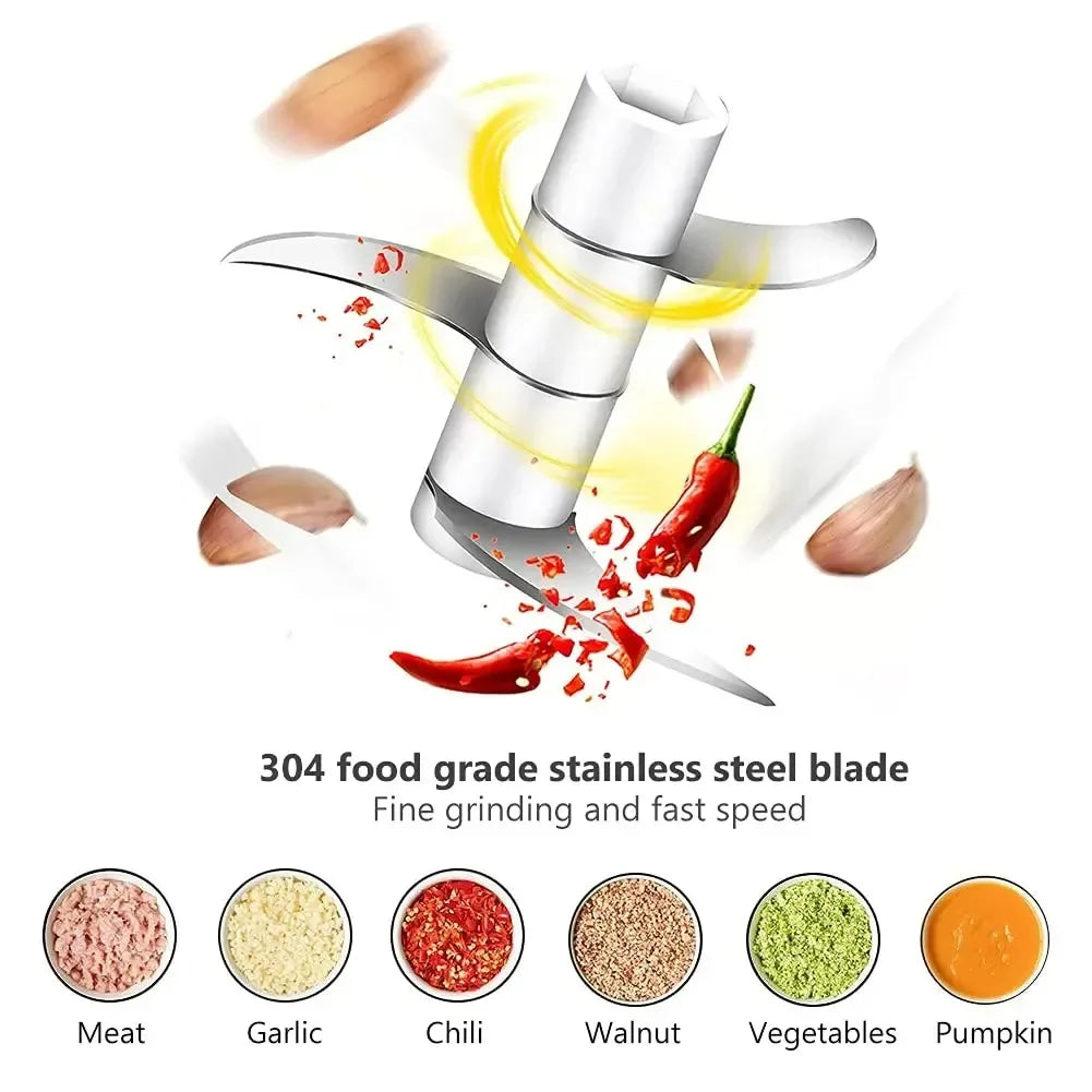 250ml Electric Garlic Chopper Meat Grinder Garlic Masher