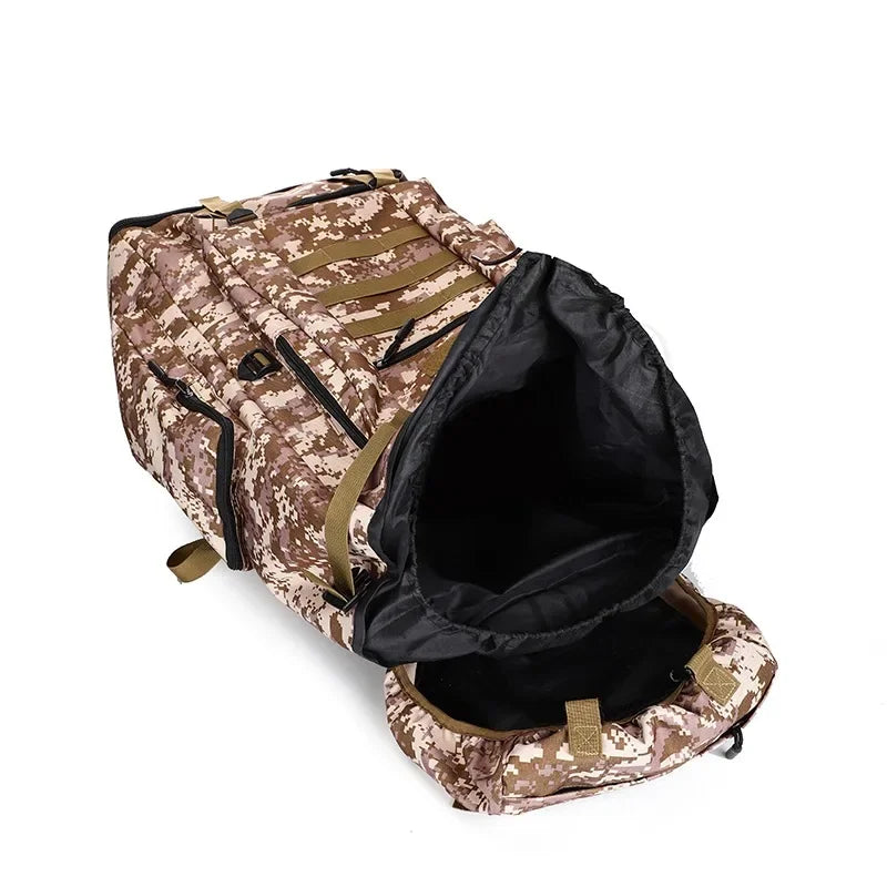 80L To 100L Mountaineering Backpack Climbing Bag Tactical Large Outdoor Hiking Camping Travel